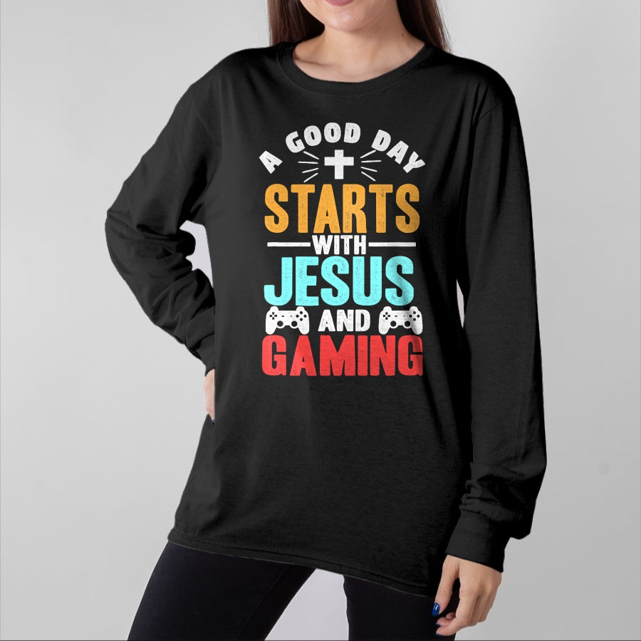 Christian Tee, Christian Faith Unisex T-Shirt/Hoodie/Sweatshirt HLT00 - Funny Christian Jesus Gaming Gift for Christian Gamer T-Shirt