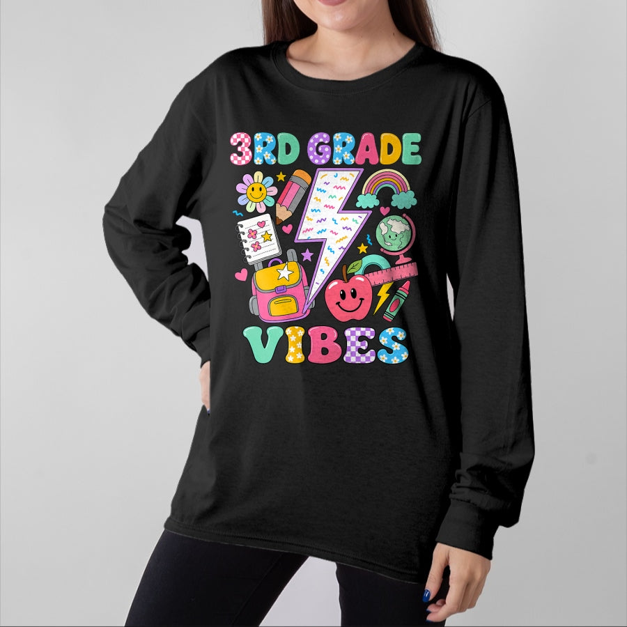 Best Student Shirt, Funny Back To School UnisexT-Shirt/Hoodie/Sweatshirt HLT00 - 3rd Grade for Girls Back to School First Day of Third Grade T-Shirt