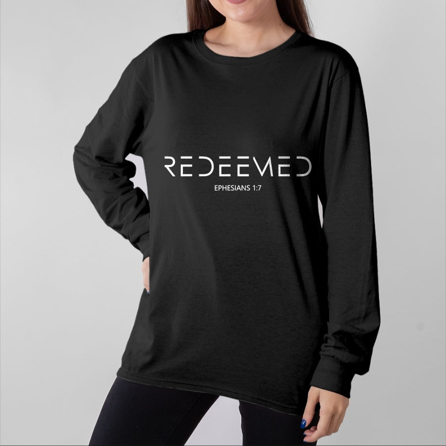 Christian Tee, Christian Faith Unisex T-Shirt/Hoodie/Sweatshirt HLT00 - Ephesians 1 7 Christian Bible Verse Redemption Redeemed T-Shirt