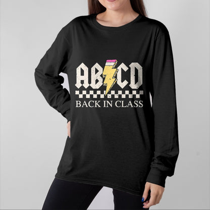 Best Student Shirt, Funny Back To School UnisexT-Shirt/Hoodie/Sweatshirt HLT00 - Boys Girls Teachers Rock Back to School ABCD Back in Class T-Shirt, Men, Black, 3X-Large
