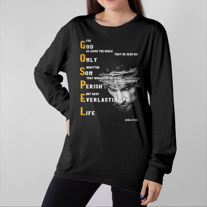 Christian Tee, Christian Faith Unisex T-Shirt/Hoodie/Sweatshirt HLT00 - For God So Loved The World Love Jesus Christian T-Shirt