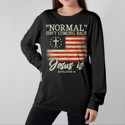 Christian Tee, Christian Faith Unisex T-Shirt/Hoodie/Sweatshirt HLT00 - Christian Normal Isn_t Coming Back Jesus Is Gift T-Shirt