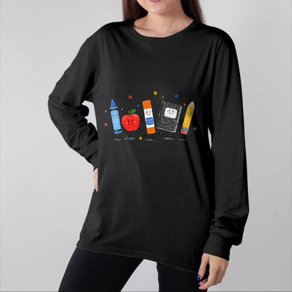 Best Student Shirt, Funny Back To School UnisexT-Shirt/Hoodie/Sweatshirt HLT00 - Cute School Supplies Back to School Teacher Student Doodle T-Shirt