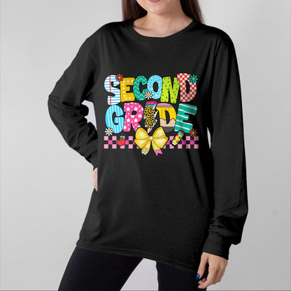 Best Student Shirt, Funny Back To School UnisexT-Shirt/Hoodie/Sweatshirt HLT00 - 2nd Grade For Girls Boy Teacher Second Grade Back to School T-Shirt