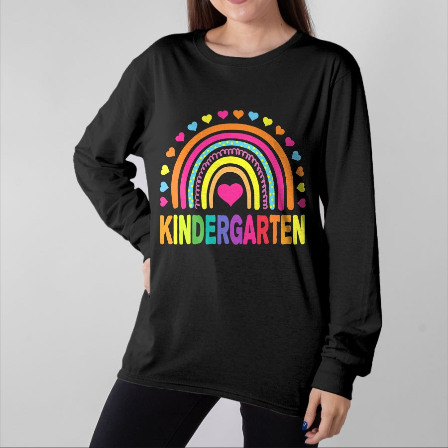 Best Student Shirt, Funny Back To School UnisexT-Shirt/Hoodie/Sweatshirt HLT00 - Kindergarten Rainbow Girls Boys Teacher Team Kinder Squad T-Shirt
