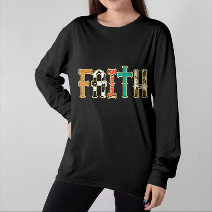 Christian Tee, Christian Faith Unisex T-Shirt/Hoodie/Sweatshirt HLT00 - Faith Patterns God Jesus Religious Christian Men Women Kids T-Shirt