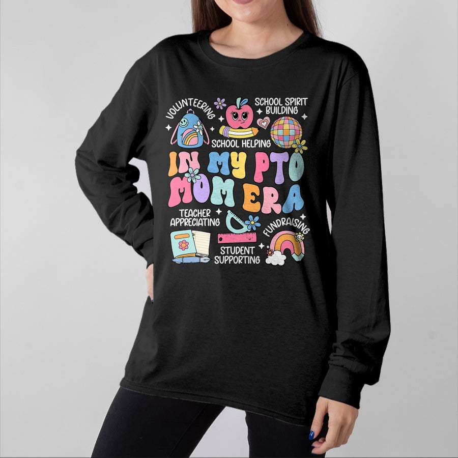 Best Student Shirt, Funny Back To School UnisexT-Shirt/Hoodie/Sweatshirt HLT00 - in My PTO Mom Era Parent Association Organization Groovy T-Shirt