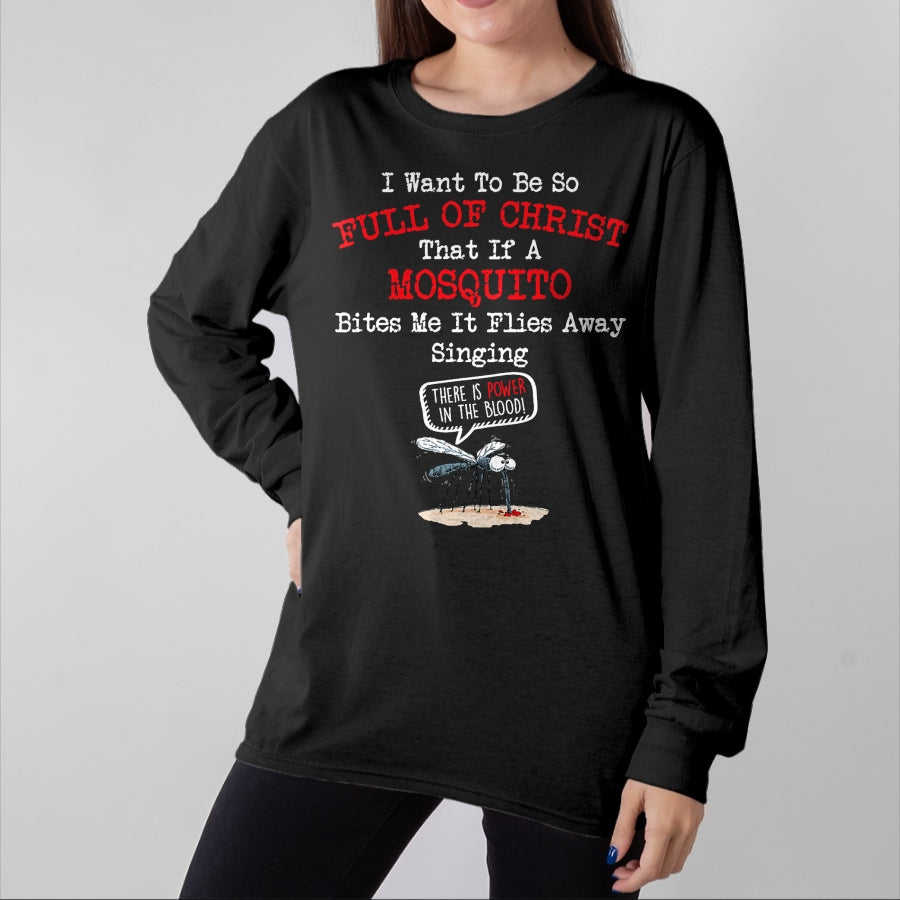 Christian Tee, Christian Faith Unisex T-Shirt/Hoodie/Sweatshirt HLT00 - Mosquito Joke Funny Christian Bible Jesus Christ T-Shirt