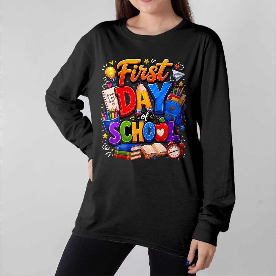 Best Student Shirt, Funny Back To School UnisexT-Shirt/Hoodie/Sweatshirt HLT00 - First Day of School Teacher Back to School Girls Boys T-Shirt