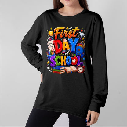 Best Student Shirt, Funny Back To School UnisexT-Shirt/Hoodie/Sweatshirt HLT00 - First Day of School Teacher Back to School Girls Boys T-Shirt