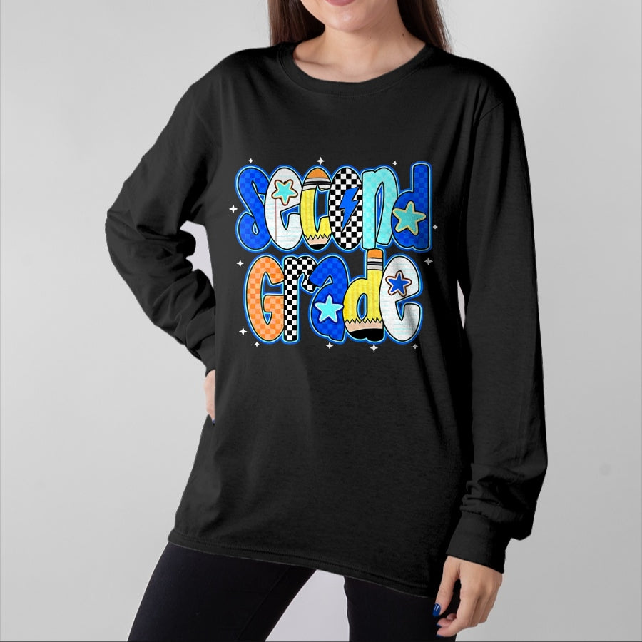 Best Student Shirt, Funny Back To School UnisexT-Shirt/Hoodie/Sweatshirt HLT00 - Back to School Hello Second Grade Team 2nd Grade Boy Girl T-Shirt