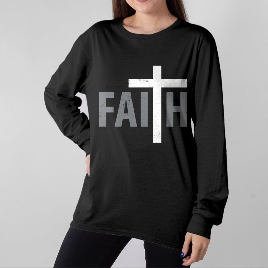 Christian Tee, Christian Faith Unisex T-Shirt/Hoodie/Sweatshirt HLT00 - Funny Christian Christ Religious Women Men Faith Cross T-Shirt