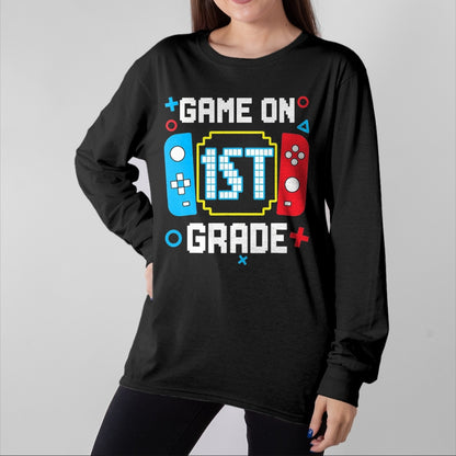 Best Student Shirt, Funny Back To School UnisexT-Shirt/Hoodie/Sweatshirt HLT00 - 1st Grade for Boys Back to School First Day of First Grade T-Shirt, Men, Black, 3X-Large