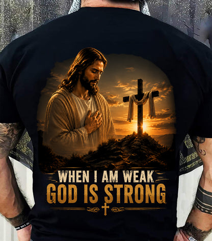 CHRISTIAN T-SHIRT God is Strong - For Men - Virgo00 (SKU2608-103)