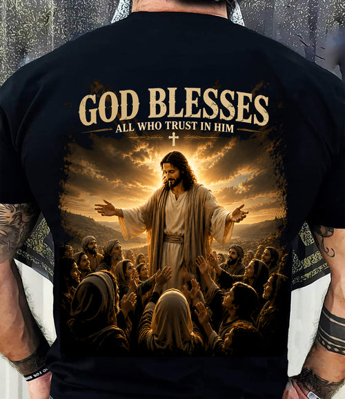 CHRISTIAN T-SHIRT God Blesses - For Men - Virgo00 (SKU2608-105)
