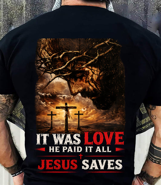 CHRISTIAN T-SHIRT Jesus saves - For Men - Virgo00 (SKU2608-181)