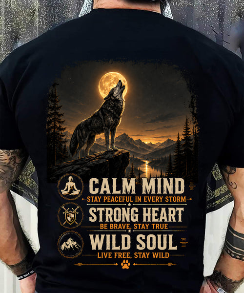 PET SHIRT Calm, Strong, Wild - For Men - Virgo00 (SKU2608-405)