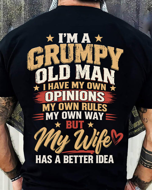 SHIRT I'm A Grumpy Old Man - For Men - Virgo00 (SKU2609-237)
