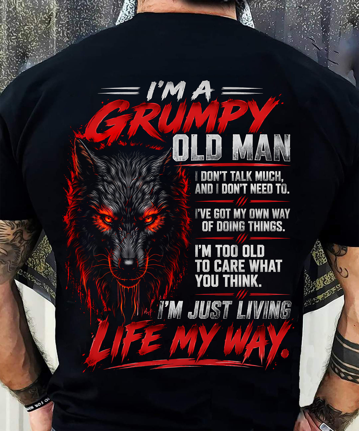 SHIRT I'm A Grumpy Old Man - For Men - Virgo00 (SKU2609-247)