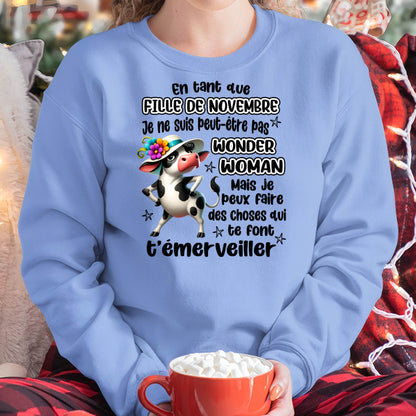 NOVEMBRE SHIRT Je ne suis peut-être pas WONDER WOMAN - Virgo11 (SKU2605-39-11)
