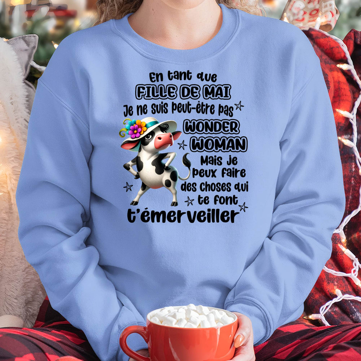 MAI SHIRT Je ne suis peut-être pas WONDER WOMAN - Virgo05 (SKU2605-39-05)