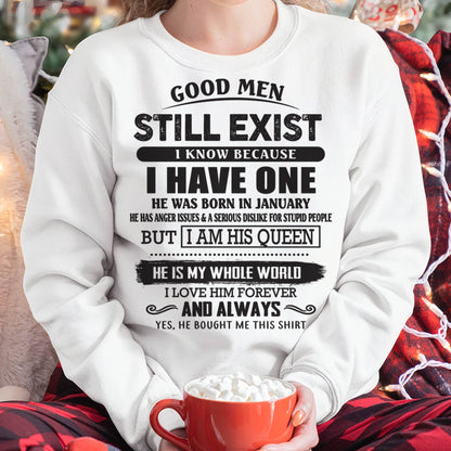 January - Good Men Still Exist - Perfect Gift For Girlfriend, Wife From Husband - Virgo01 (SKU07-166-01)