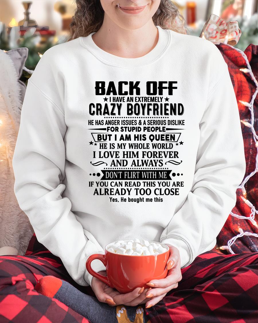 Back Off I Have An Extremely Crazy Boyfriend - - Gift For Wife From Husband - Virgo00 (SKUT-BACKOFF-00)