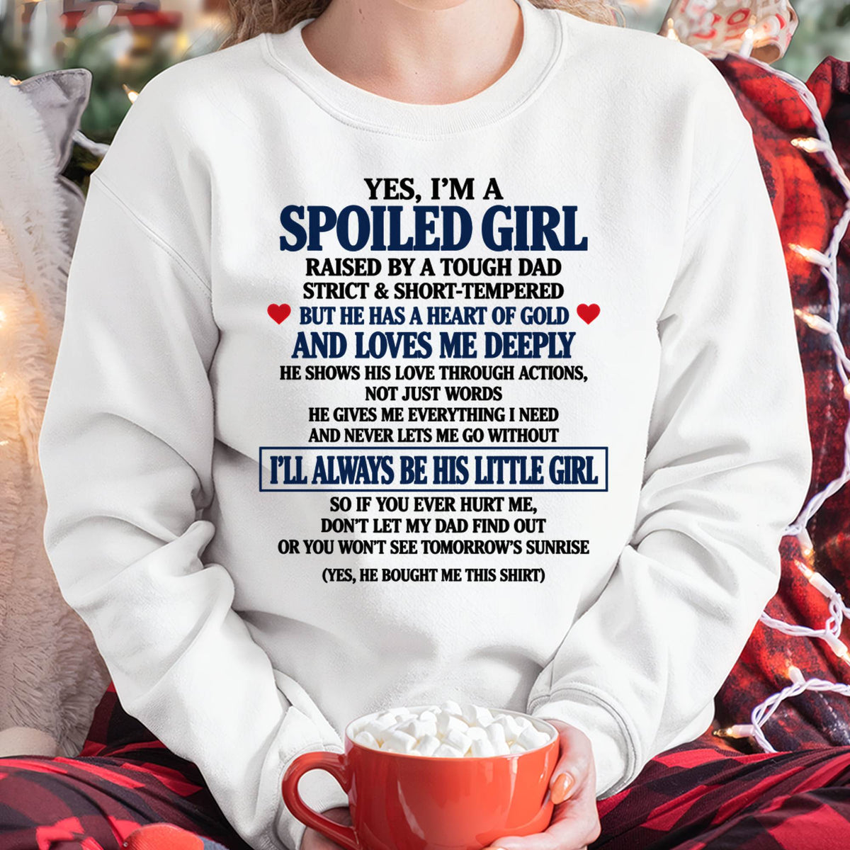 SHIRT Tough Dad Love Me - From Dad - To Daughter - Virgo00 (SKU2609-100)