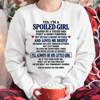 SHIRT Tough Dad Love Me - From Dad - To Daughter - Virgo00 (SKU2609-100)