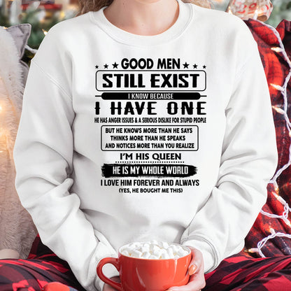 GOOD MEN STILL EXIST I KNOW BECAUSE HAVE ONE - GIFT FOR WIFE FROM HUSBAND - virgo00 (SKU-GM-00)