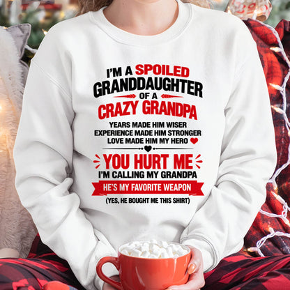 SHIRT Grandpa Is A Hero - From Grandpa - To Granddaughter - Virgo00 (SKU2609-354-00)