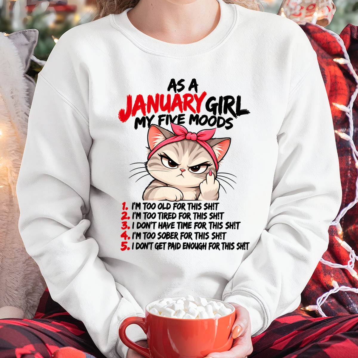 JANUARY SHIRT January Girl, My 5 Moods - For Women - Virgo01 (SKU2610-164-01)