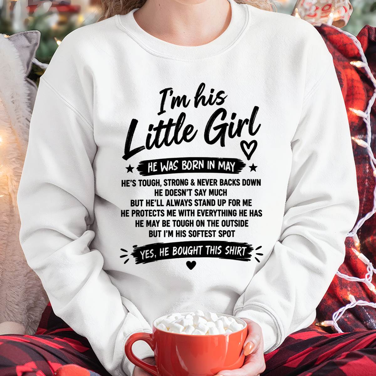 MAY SHIRT I'm His Little Girl - From Grandpa - To Granddaughter - Virgo05 (SKU2609-169-05)