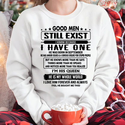 September - Good men Still Exist - gift for your girlfriend, wife from Husband - Virgo09 (SKU-GM-09)