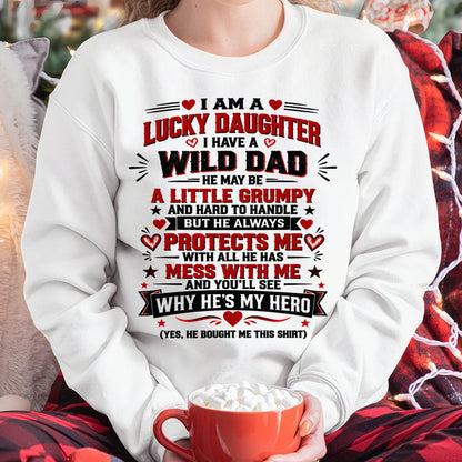 SHIRT I'm A Lucky Daughter - From Dad - To Daughter - Virgo00 (SKU2609-240)