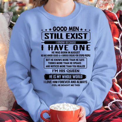 August - Good men Still Exist - gift for your girlfriend, wife from Husband - Virgo08 (SKU-GM-08)