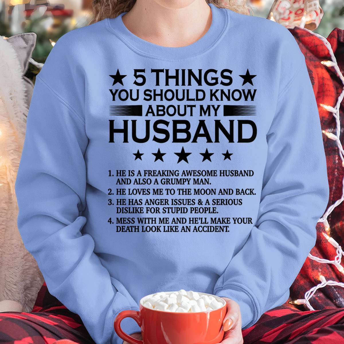 5 THINGS YOU SHOULD KNOW ABOUT MY HUSBAND - T SHIRT GIFT FROM HUSBAND - virgo00 (SKU2605-36-00)