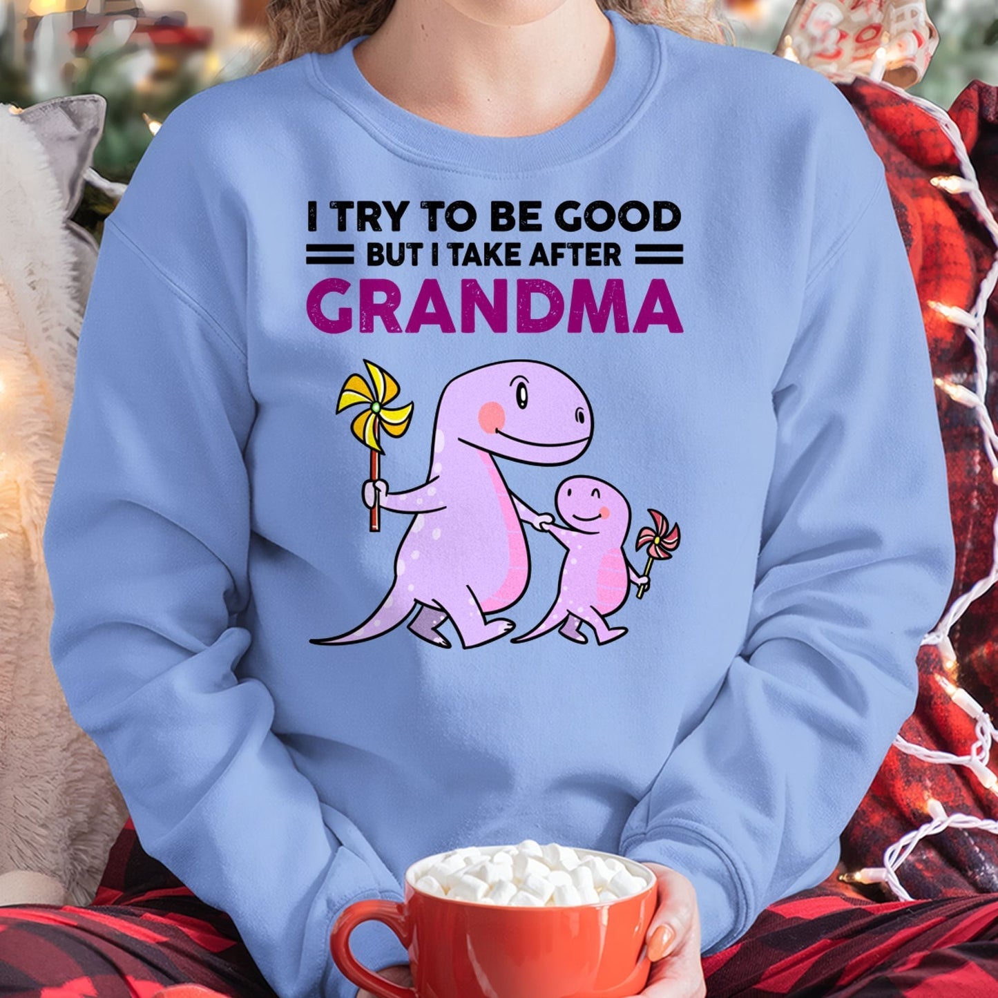 TRY TO BE GOOD BUT I TAKE AFTER GRANDMA- For granddaughter T shirt virgo00 (SKU07-87)