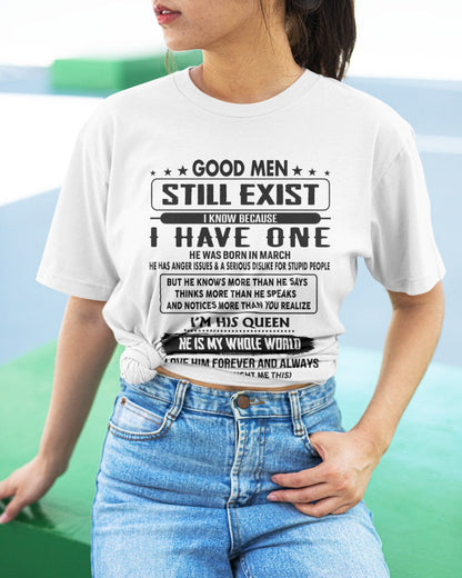 March - Good men Still Exist - gift for your girlfriend, wife from Husband - Virgo03 (SKU-GM-03)
