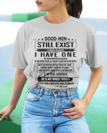 March - Good men Still Exist - gift for your girlfriend, wife from Husband - Virgo03 (SKU-GM-03)
