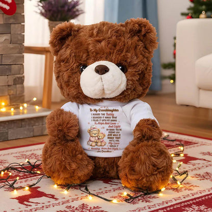 TO MY GRANDDAUGHTER - TEDDY BEAR, A BIG HUG FROM GRANDMA - virgo (SKU2608-607)