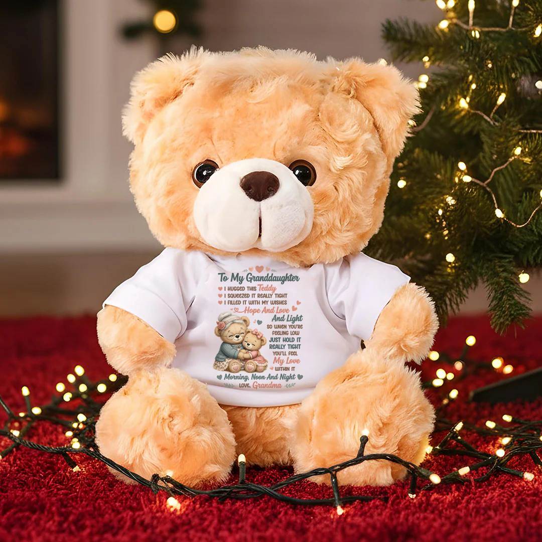 TO MY GRANDDAUGHTER - TEDDY BEAR, A BIG HUG FROM GRANDMA - virgo (SKU2608-609)