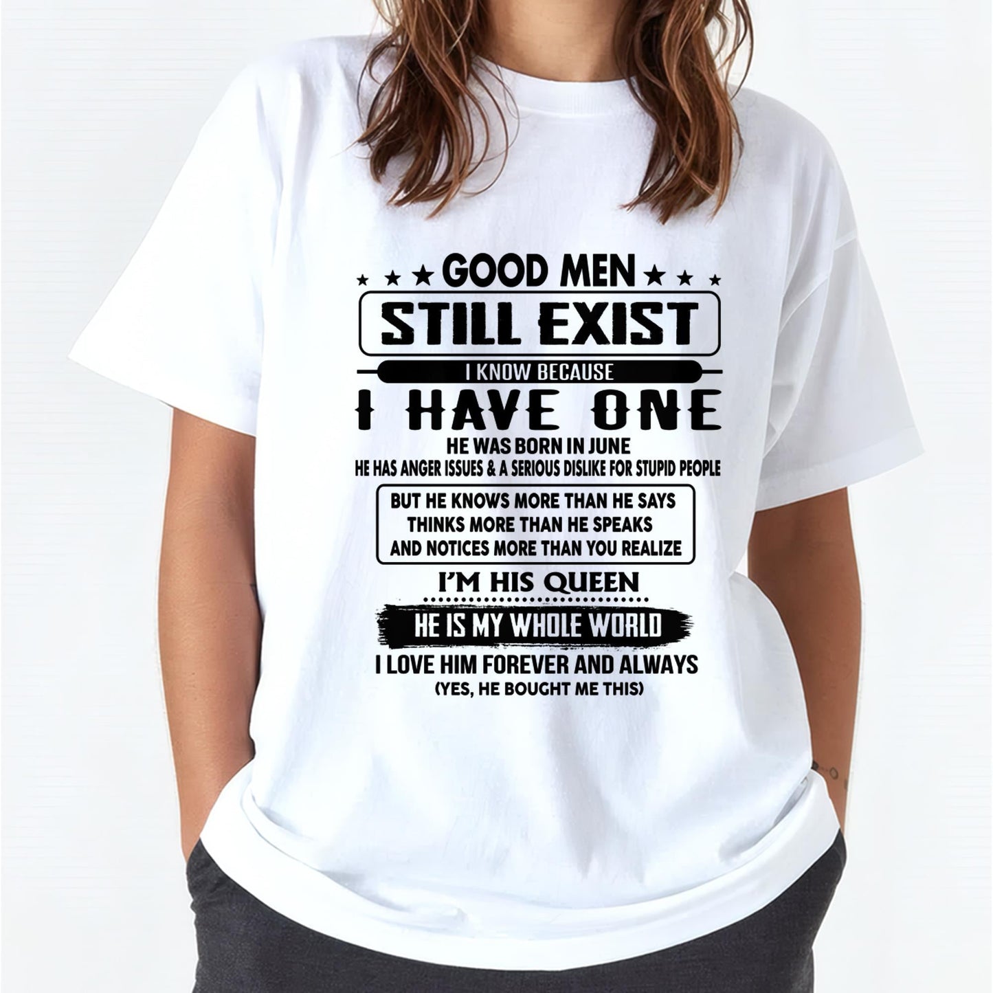 June - Good men Still Exist - gift for your girlfriend, wife from Husband - Virgo06 (SKU-GM-06)