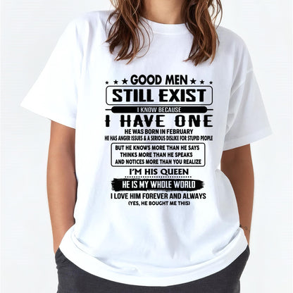 February - Good men Still Exist - gift for your girlfriend, wife from Husband - Virgo02 (SKU-GM-02)