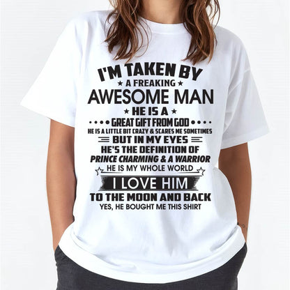 I'M TAKEN BY A FREAKING AWESOME MAN HE IS A GREAT GIFT FROM GOD - FROM HUSBAND - virgo00 (SKU26T-01234-00)