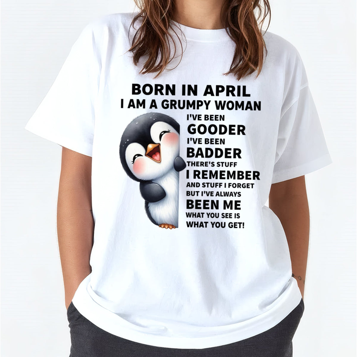 BORN IN APRIL I AM A GRUMPY WOMAN Virgo04 FMA (SKU09-95-04)