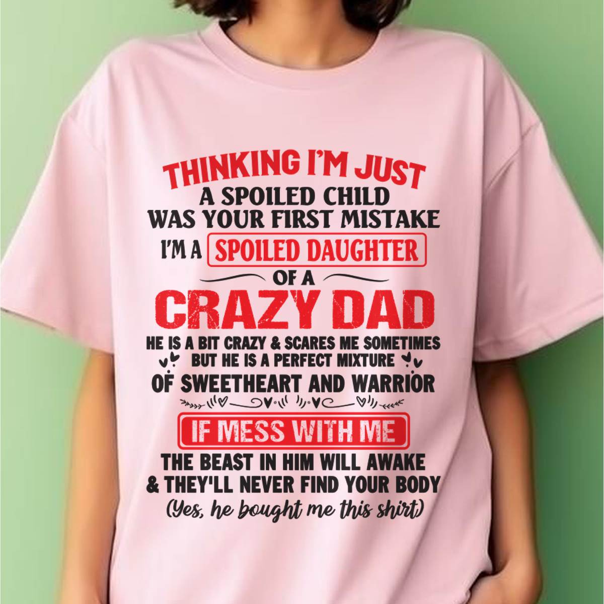 I AM A SPOILED CHILD WAS YOUR FIRST MISTAKE - FROM DAD - Virgo00