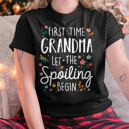 FIRST TIME GRANDMA T-SHIRT – PERFECT GIFT FOR NEW GRANDMAS - virgo00 (SKU8-GRA00)
