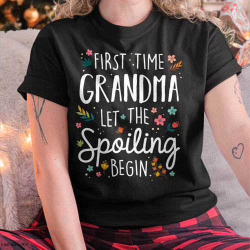 FIRST TIME GRANDMA T-SHIRT – PERFECT GIFT FOR NEW GRANDMAS - virgo00 (SKU8-GRA00)