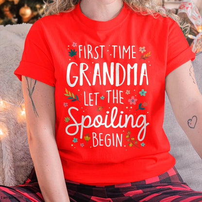 FIRST TIME GRANDMA T-SHIRT – PERFECT GIFT FOR NEW GRANDMAS - virgo00 (SKU8-GRA00)
